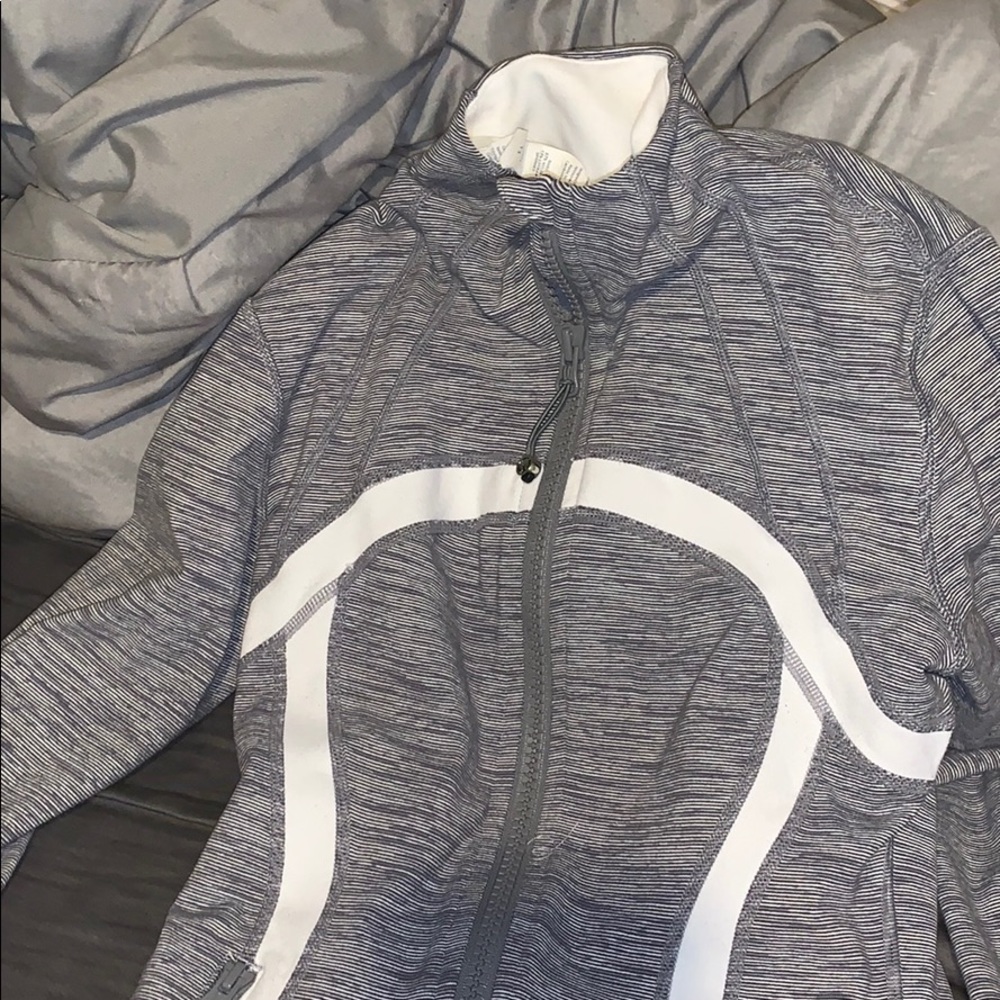 Grey and white lululemon jacket!